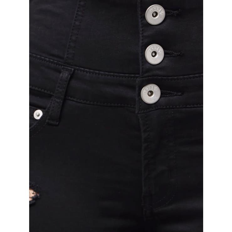 ハイウエストバッククロスダメージスキニーデニムパンツ | GYDA | 詳細画像32 