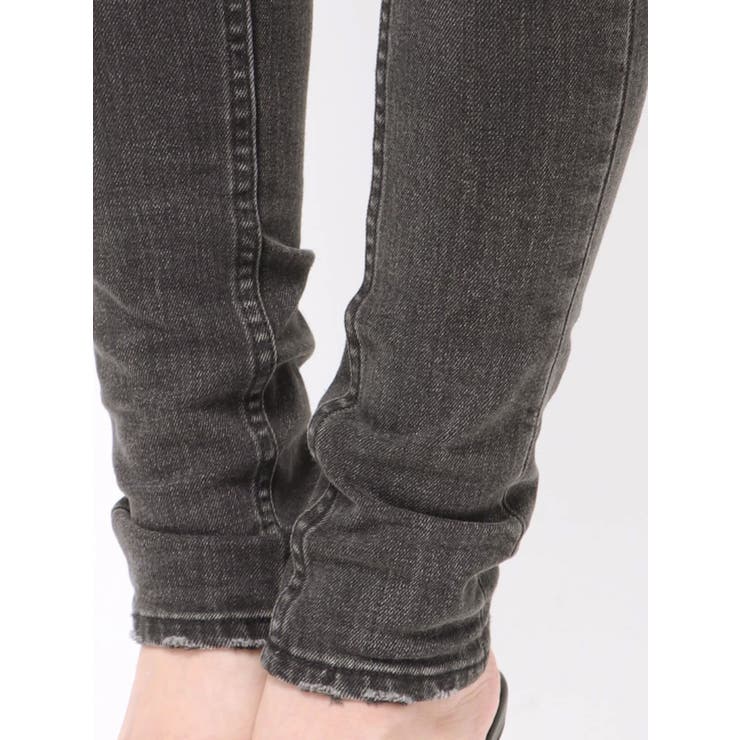 ミドルウエストSIDE RIPPEDスキニーデニムパンツ | GYDA | 詳細画像31 