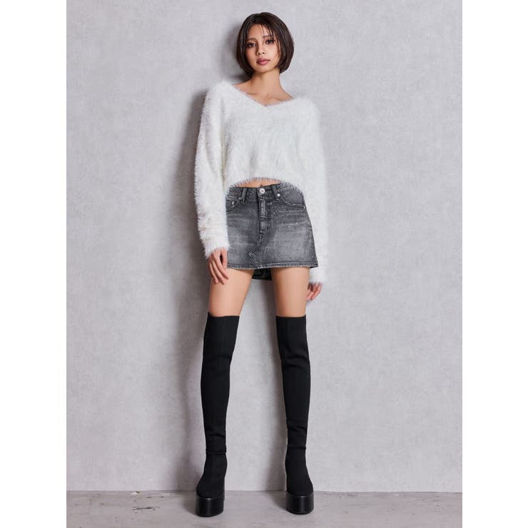 bijouデニムスカートライクショートパンツ[品番：MKSW0065890]｜GYDA