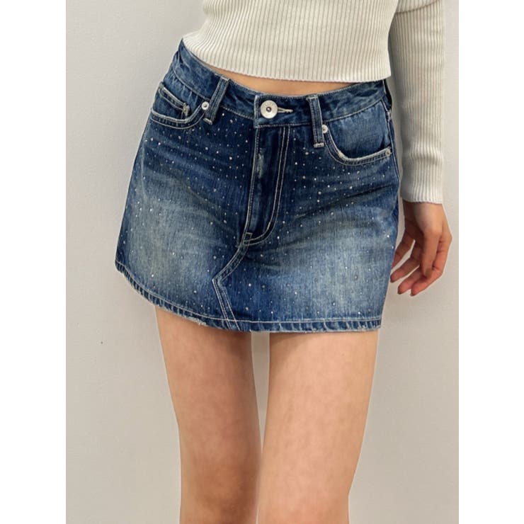 bijouデニムスカートライクショートパンツ[品番：MKSW0065890]｜GYDA