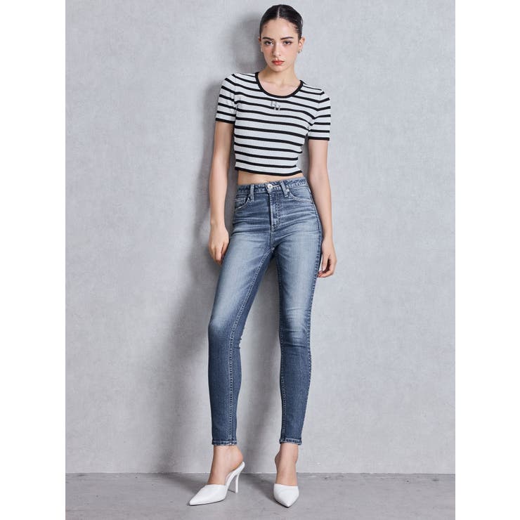 GGプレートハーフスリーブニットトップス[品番：MKSW0065491