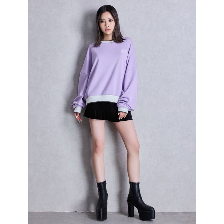 GYDA BICOLOR スウェットトップス[品番：MKSW0065763]｜GYDA