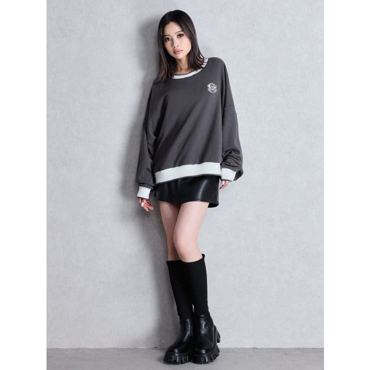 GYDA BICOLOR スウェットトップス[品番：MKSW0065763]｜GYDA