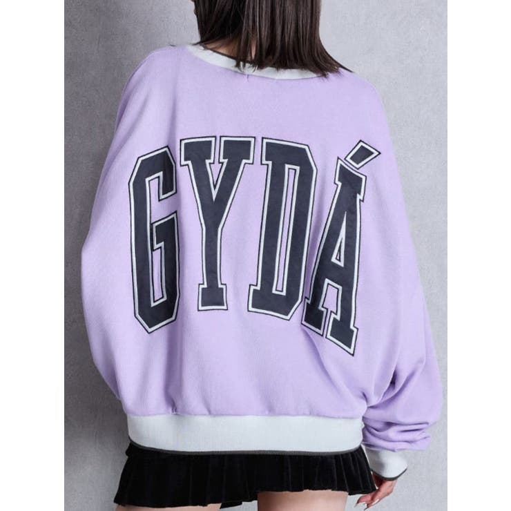 パープル | GYDA BICOLOR スウェットトップス | GYDA
