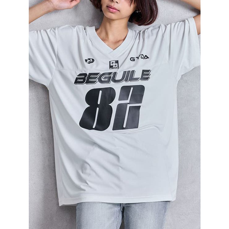 BEGUILE 82SPORTY VネックBIG Tシャツ[品番：MKSW0064908]｜GYDA