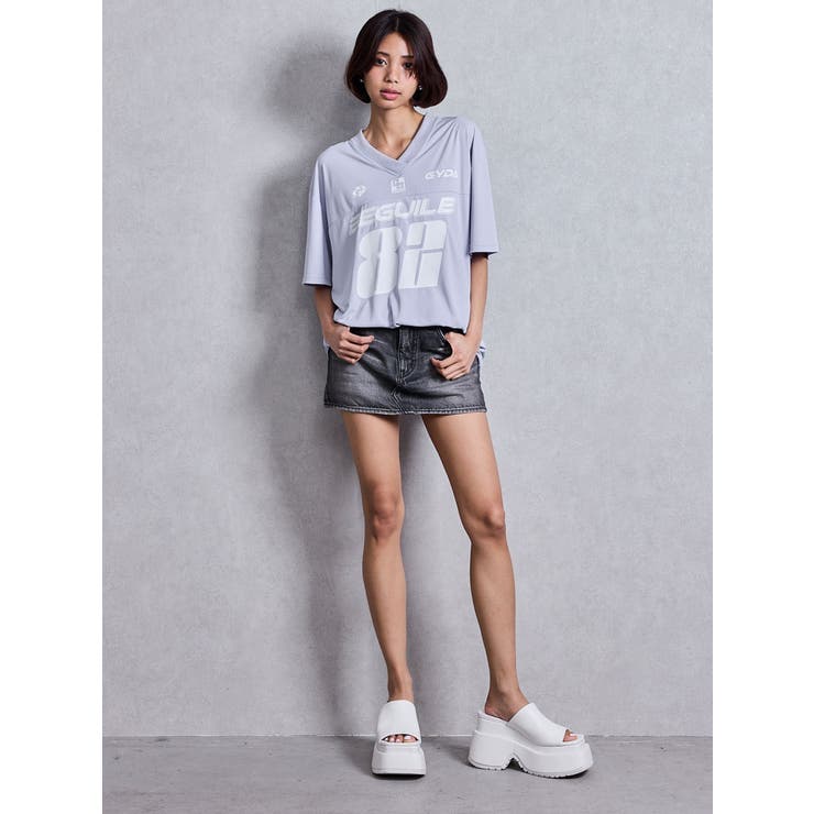 BEGUILE 82SPORTY VネックBIG Tシャツ | GYDA | 詳細画像10 