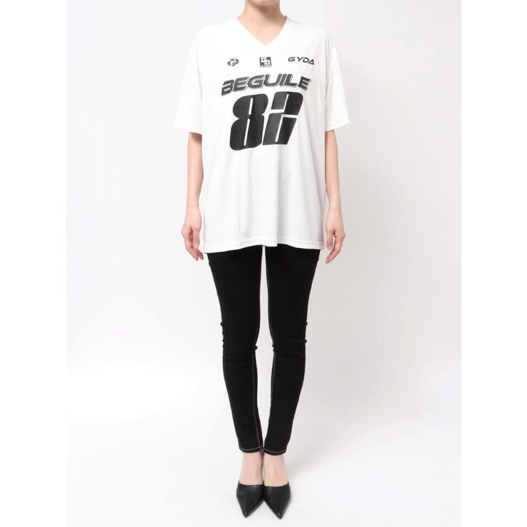 BEGUILE 82SPORTY VネックBIG Tシャツ | GYDA | 詳細画像20 