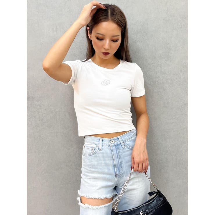 オフホワイト | GLITTER GD Tシャツ | GYDA