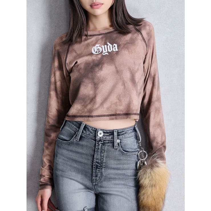 ブラウン | GYDA processing like shortトップス | GYDA