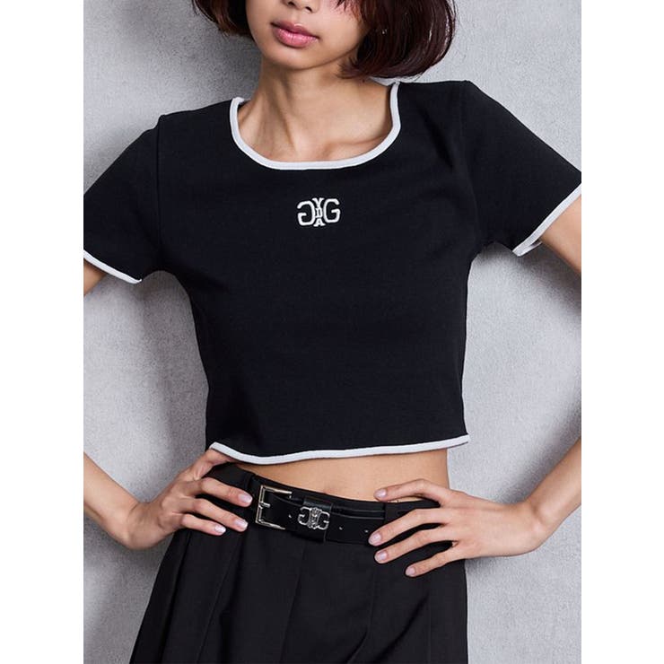 ブラック | Symmetry GYDAバイカラーTシャツ | GYDA