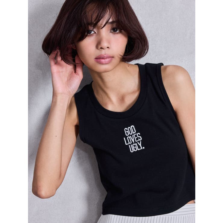 GOD LOVES UGLYサイドレースタンクトップ[品番：MKSW0064902
