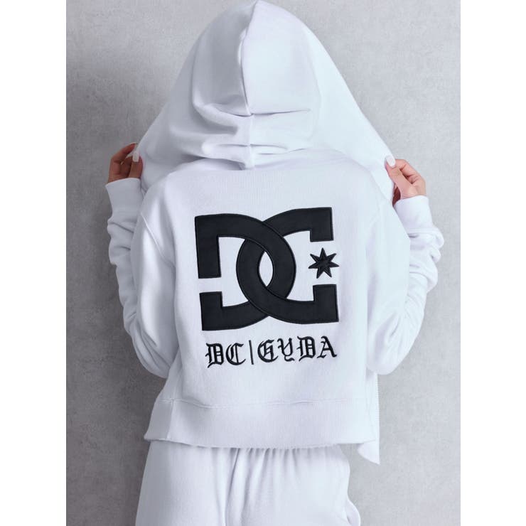 GYDA×DC OE LOGOショートスウェットZIP UPパーカー[品番