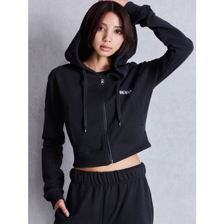 GYDA×DC OE LOGOショートスウェットZIP UPパーカー | GYDA | 詳細画像10 