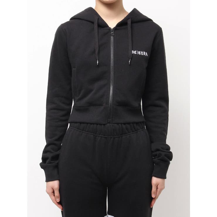 GYDA×DC OE LOGOショートスウェットZIP UPパーカー[品番