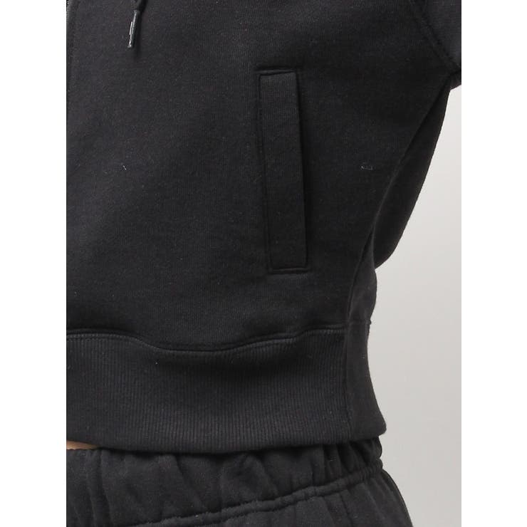 パーカー GYDA×DC OE LOGOショートスウェットZIP UPパーカー レディース GYDA×DC OE LOGOショートスウェットZIP UPパーカー[品番