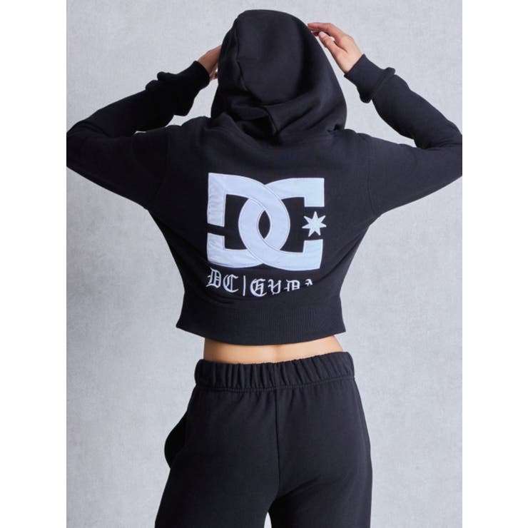 ブラック | GYDA×DC OE LOGOショートスウェットZIP UPパーカー | GYDA