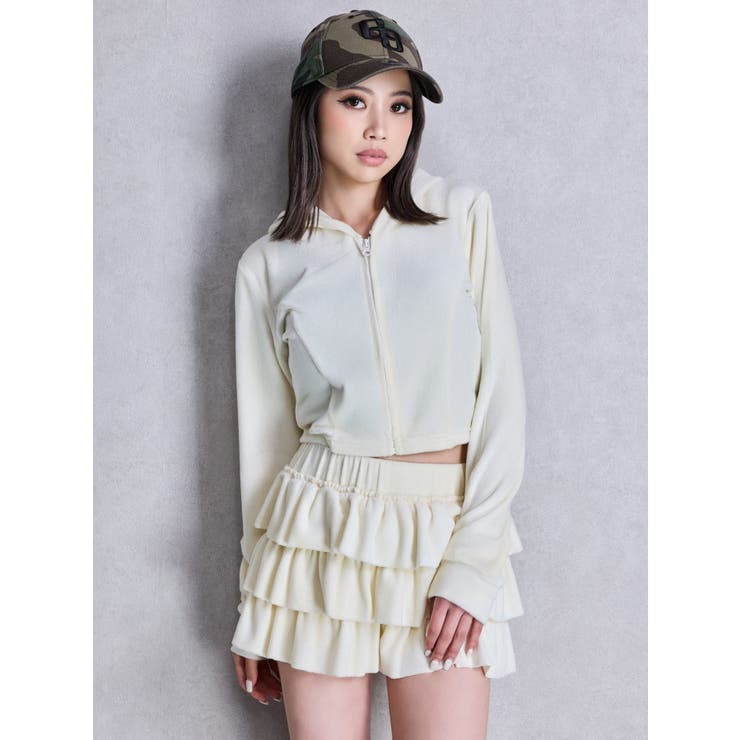 Robertson Blvd Velour ショートパーカー | GYDA | 詳細画像11 