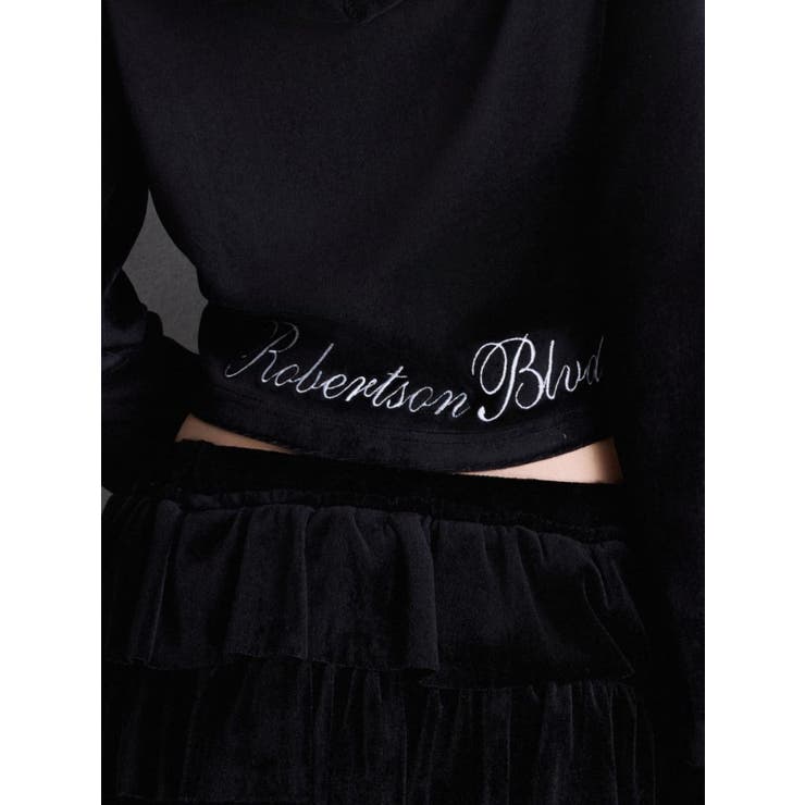 Robertson Blvd Velour ショートパーカー | GYDA | 詳細画像16 