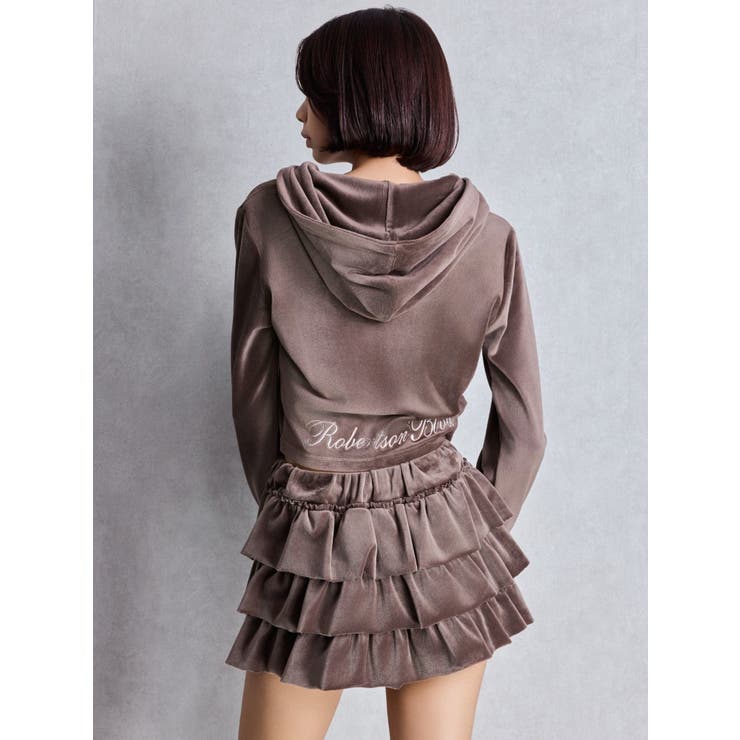 Robertson Blvd Velour ショートパーカー | GYDA | 詳細画像4 