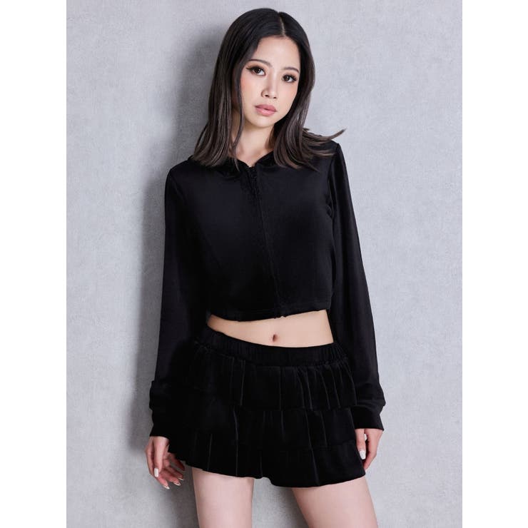 Robertson Blvd Velour ショートパーカー | GYDA | 詳細画像7 