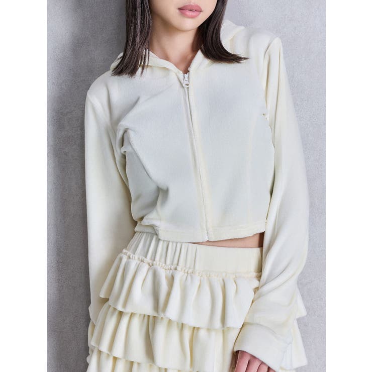 パーカー Robertson Blvd Velour ショートパーカー レディース Robertson Blvd Velour ショートパーカー[品番：MKSW0065741