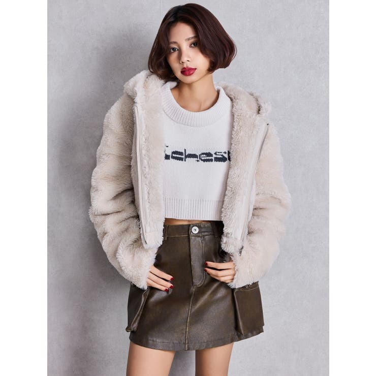 GGエコファーショートフードコート | GYDA | 詳細画像20 