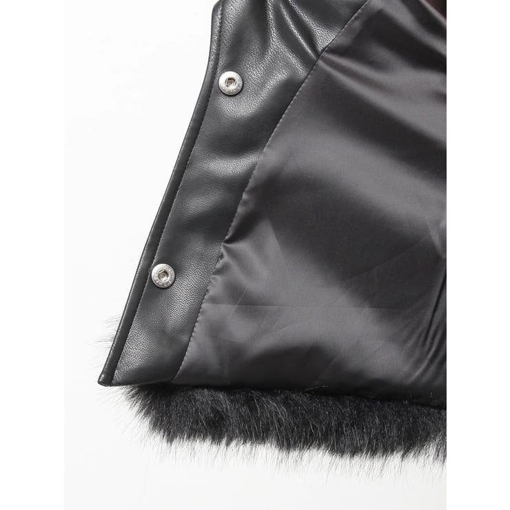 さや⭐︎ファーベスト 08sircus(ゼロエイトサーカス) 24AWMicro fur terry sleeveless