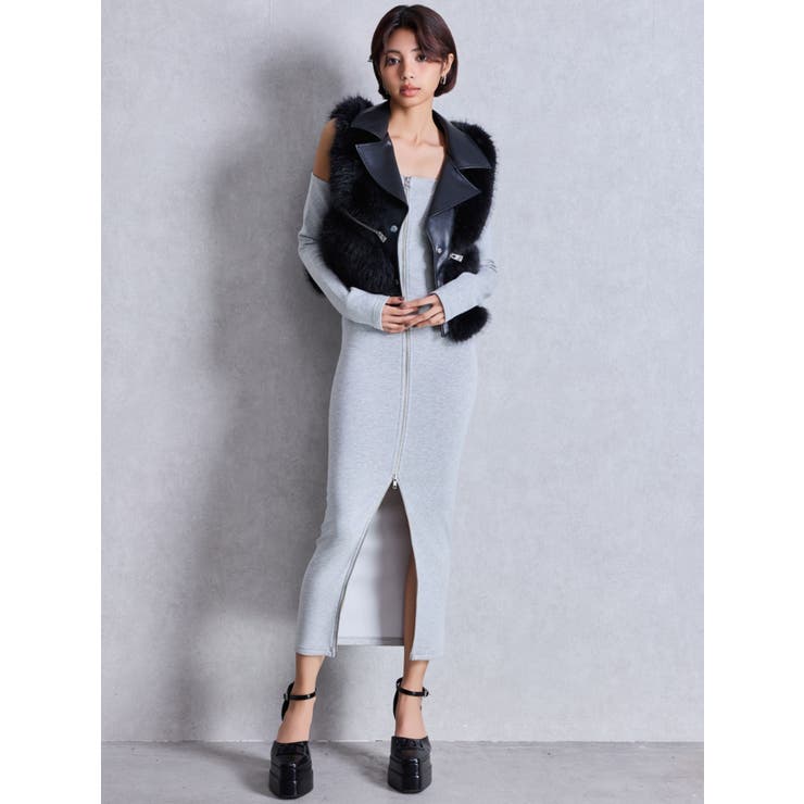 GGスライダーライダースファーベスト[品番：MKSW0066055]｜GYDA