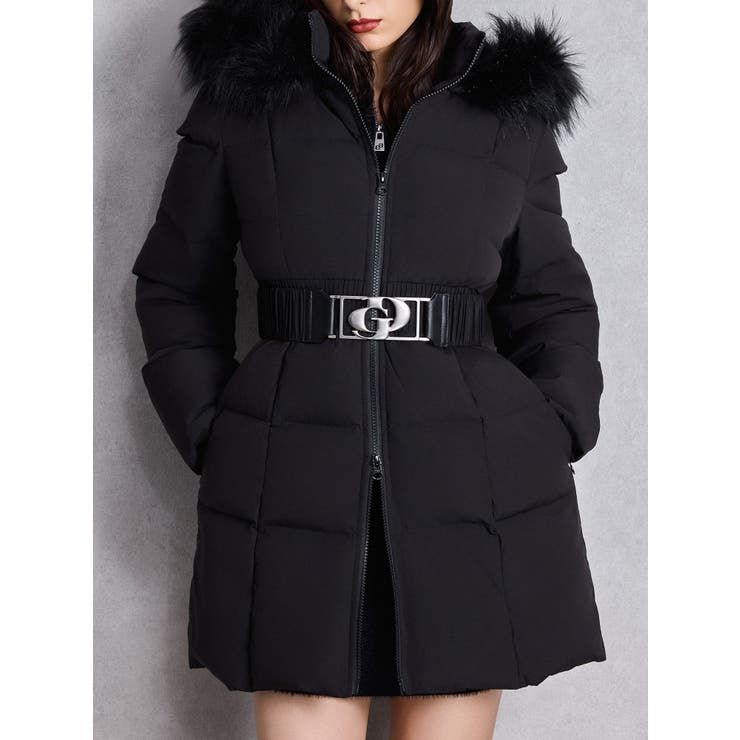 GYDA ベルト付きロングダウンコート GYDA オフショルニットトップス 楽天市場】【SALE】【再入荷】GYGYベルト付きロングダウンコート