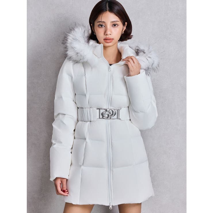 GDベルト付きロングダウンコート[品番：MKSW0066478]｜GYDA（ジェイダ