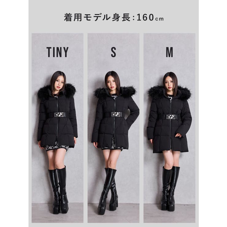 GDベルト付きロングダウンコート[品番：MKSW0066478]｜GYDA（ジェイダ