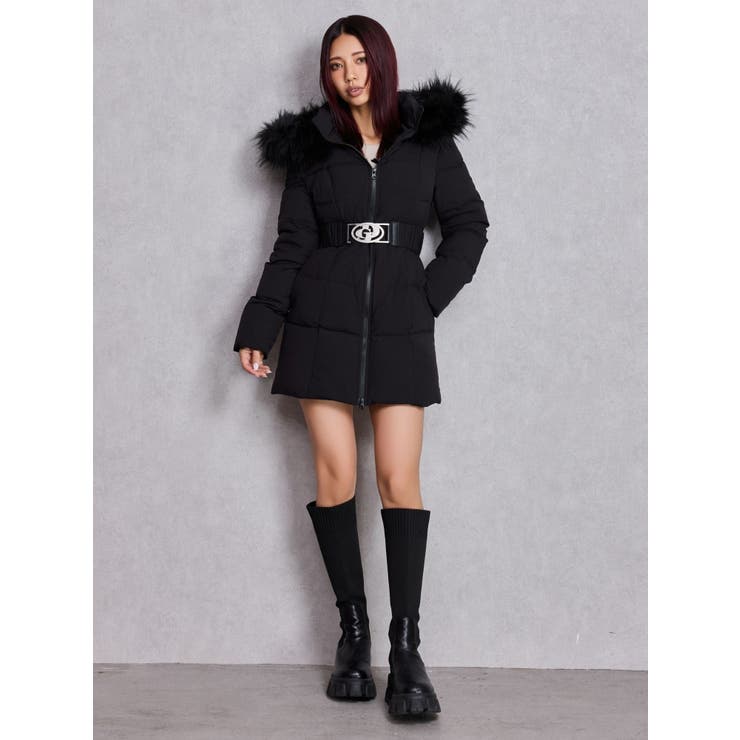 GDベルト付きロングダウンコート[品番：MKSW0066478]｜GYDA（ジェイダ