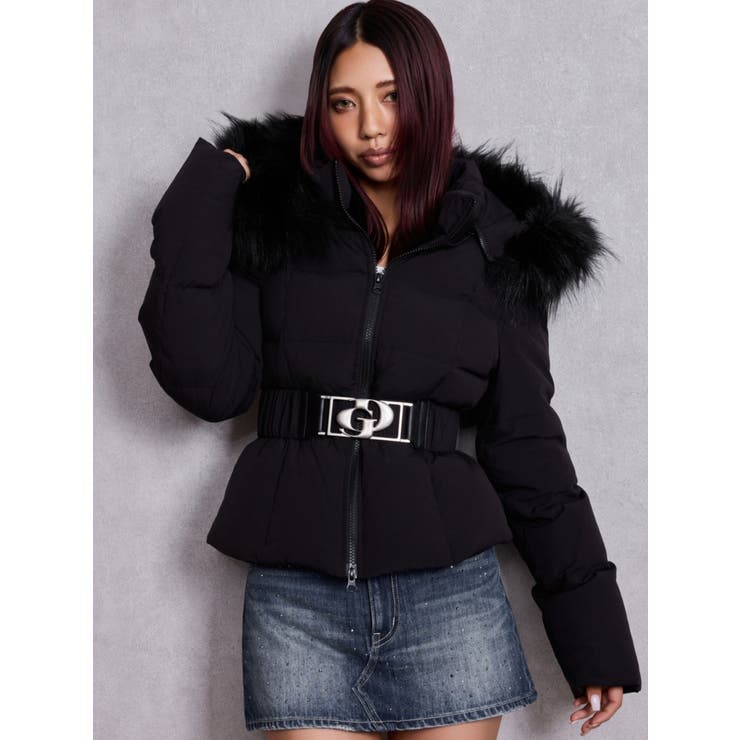 [25%OFF] カット無し、ルワンダ cbj_s117_er GDベルト付きショートダウンコート[品番：MKSW0066480]｜GYDA