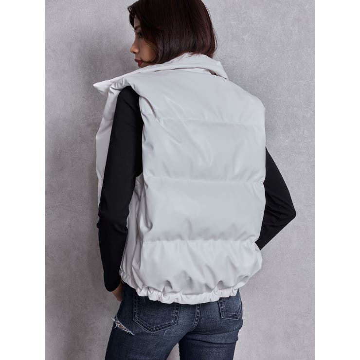 2WAYフェイクレザーミドル丈ダウンコート[品番：MKSW0066482]｜GYDA