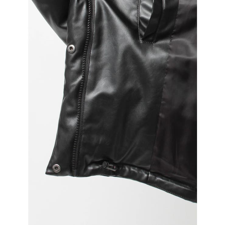 2WAYフェイクレザーミドル丈ダウンコート | GYDA | 詳細画像34 