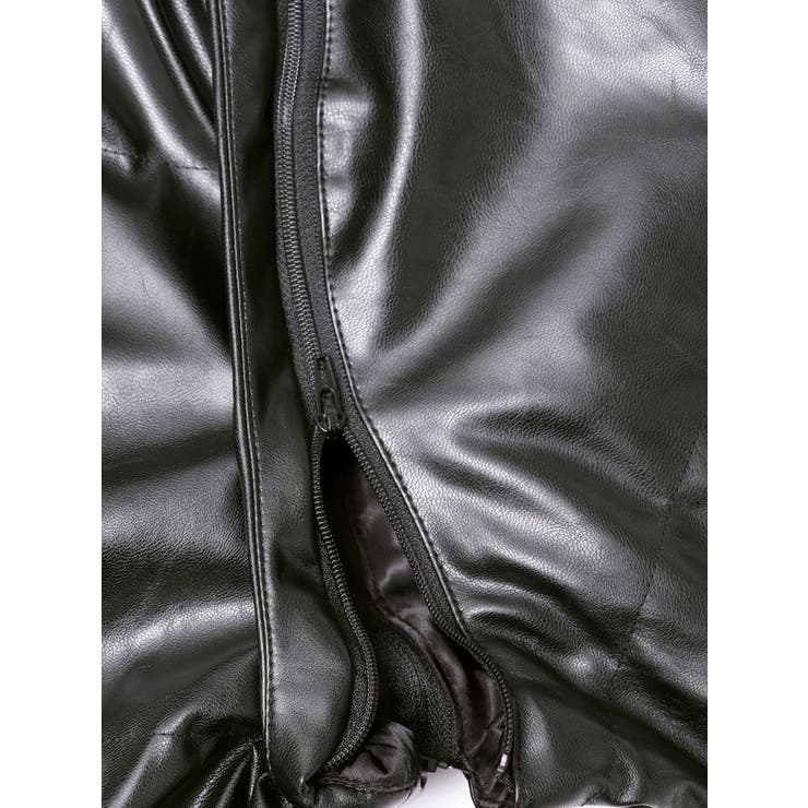 2WAYフェイクレザーミドル丈ダウンコート | GYDA | 詳細画像37 