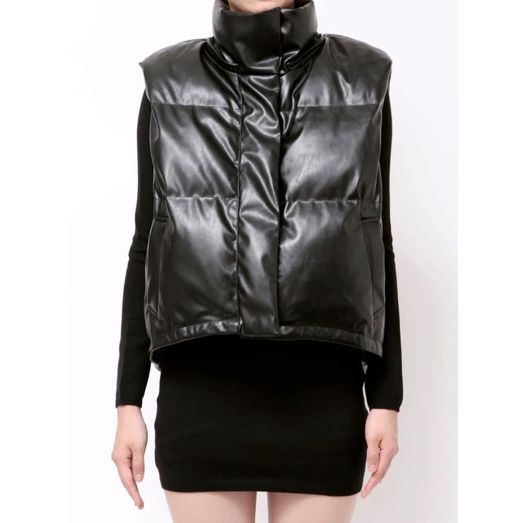 2WAYフェイクレザーミドル丈ダウンコート | GYDA | 詳細画像48 