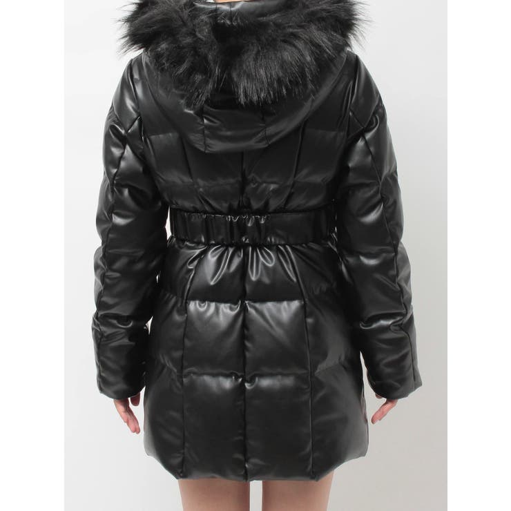 【早い者勝ち❣️】GYDA ロングダウン 早い者勝ち】GYDAレザーロングダウン ブラック S - メルカリ