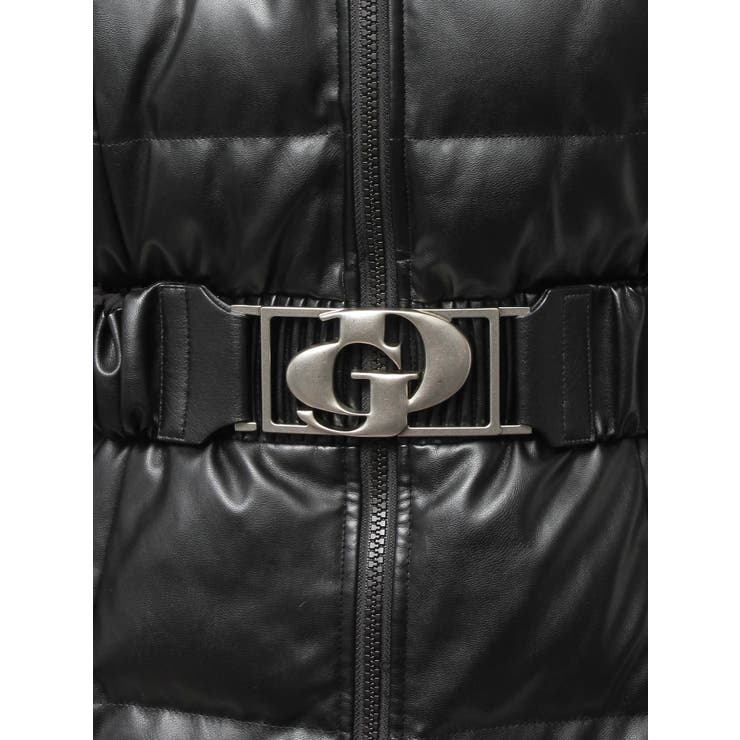 GDベルト付きフェイクレザーロングダウンコート | GYDA | 詳細画像27 