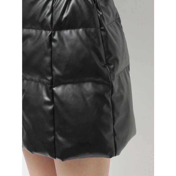 GDベルト付きフェイクレザーロングダウンコート | GYDA | 詳細画像28 