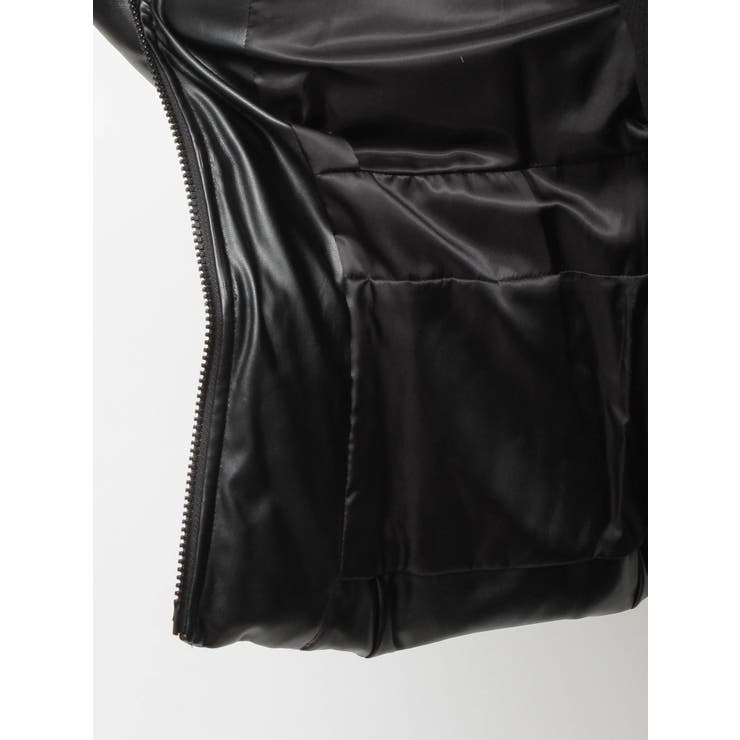 GDベルト付きフェイクレザーショートダウンコート | GYDA | 詳細画像14 