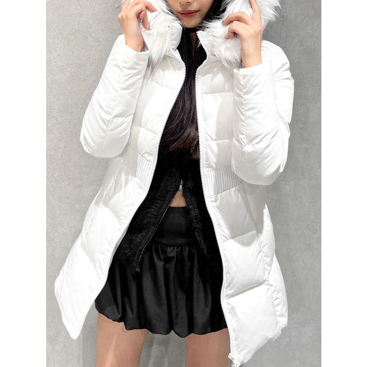 【TINY】GDベルト付きロングダウンコート | GYDA | 詳細画像14 