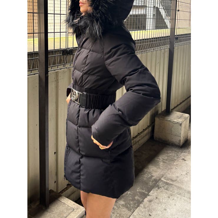 【TINY】GDベルト付きロングダウンコート | GYDA | 詳細画像26 