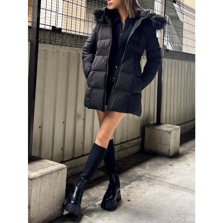 【TINY】GDベルト付きロングダウンコート | GYDA | 詳細画像31 