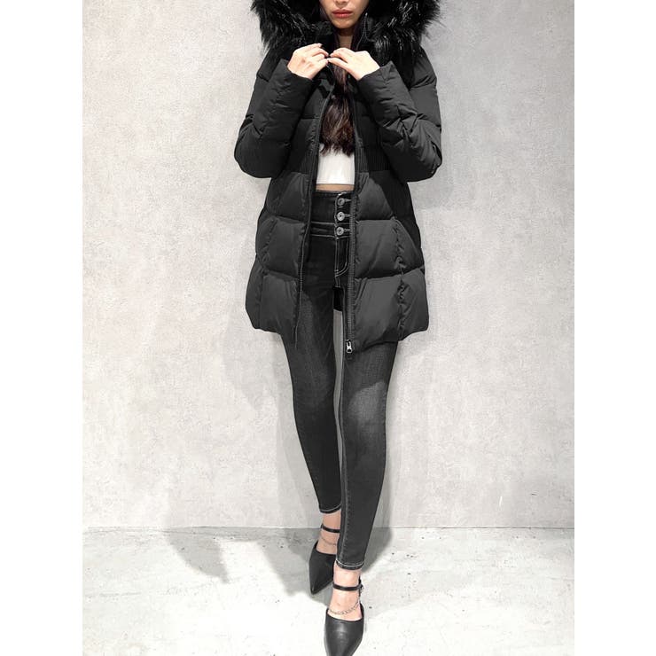 【TINY】GDベルト付きロングダウンコート | GYDA | 詳細画像7 