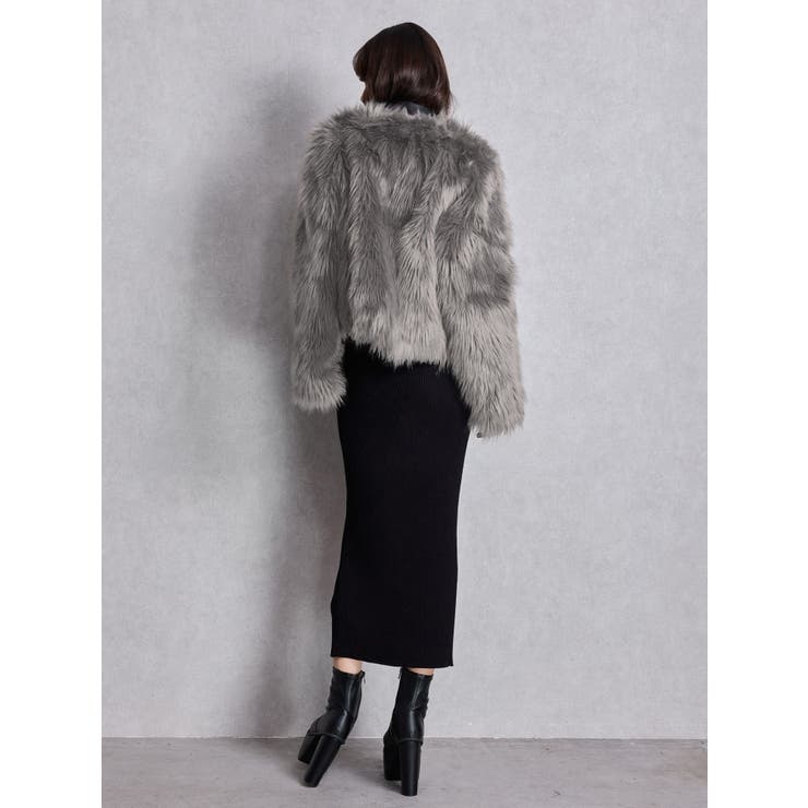 レイヤードエコファーライダースジャケット | GYDA | 詳細画像12 