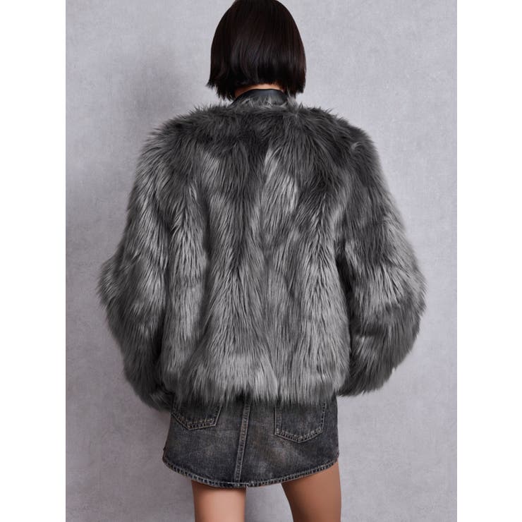 レイヤードエコファーライダースジャケット | GYDA | 詳細画像19 