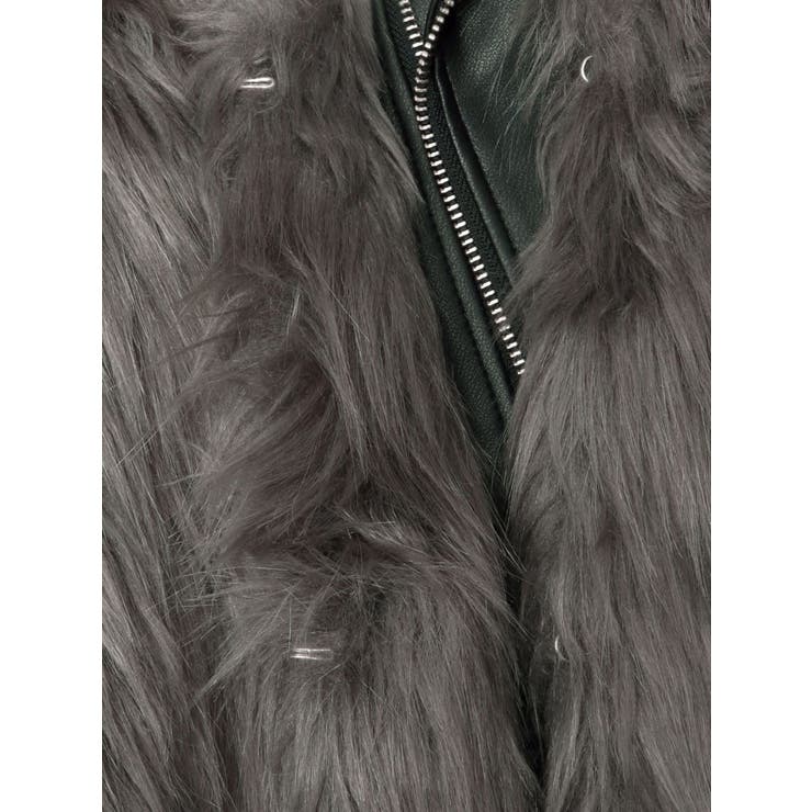 レイヤードエコファーライダースジャケット | GYDA | 詳細画像29 