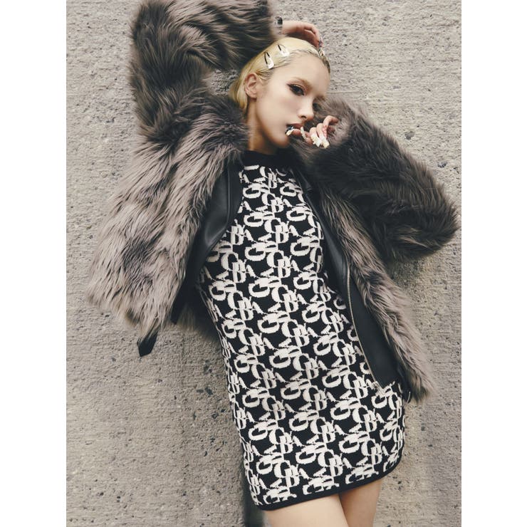 レイヤードエコファーライダースジャケット | GYDA | 詳細画像5 