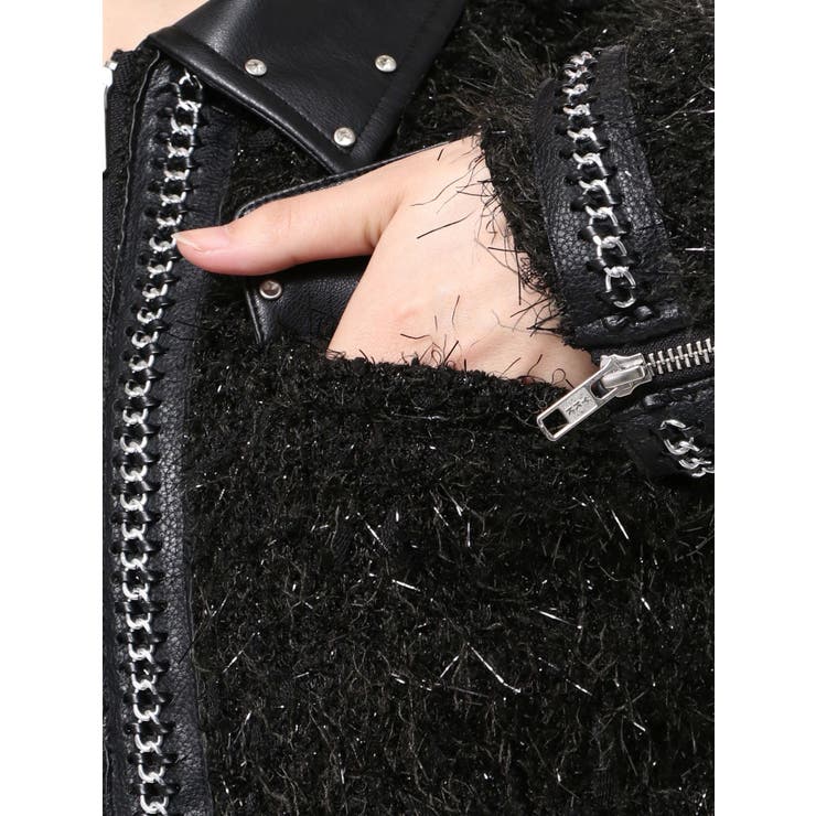 ラメツイードチェーンジャケット | GYDA | 詳細画像17 